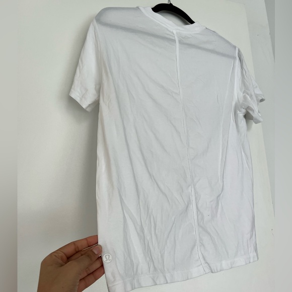 Lululemon all yours cotton tee sz 6 white - Picture 3 of 4